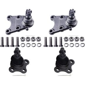 SCITOO 4pcs Front Suspension Kit Ball Joints Upper And Lower Kit Fit 1996-2002 For Honda Passport 1996-2004 For Isuzu Rodeo 1992-1994 For Isuzu Trooper