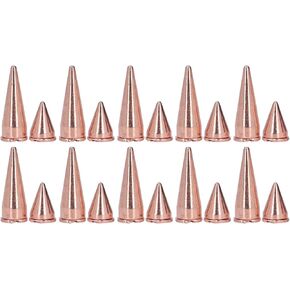 20pcs Cone Spikes Screwback Studs Rivets, Rose Gold Cone Spikes Punk Bullet Leather Rivets Screwback Studs for DIY Craft Decoration Clothing Accessories