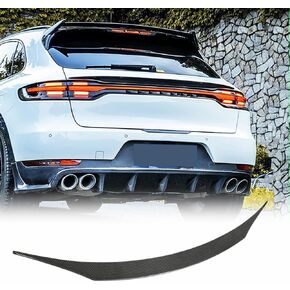Real Carbon Fiber Rear Middle Spoiler for Porsche Macan Sport Utility 4-Door 2018-2023 Rear Middle Spoiler Wing Body Kits Factory Outlet