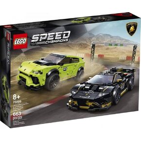 LEGO Speed Champions Lamborghini Urus ST-X and Lamborghini Huracán Super Trofeo EVO 76899 Building Kit (659 Pieces)