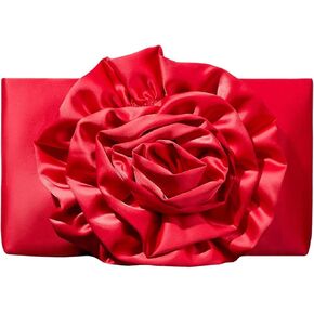 Verdusa Women's Floral Clutch Purses Satin Clutch Evening Bags Party Handbags