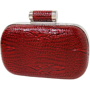 JNB Women's Animal Print Box Clutch