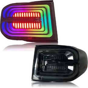 Tail Light,Tail Lights Assembly for Toyota FJ Cruiser 2007-2020 Tail Lamp Rear Tail Light LED Automotive Tail Light Assemblies,Smoke,Left+Right Tail Light