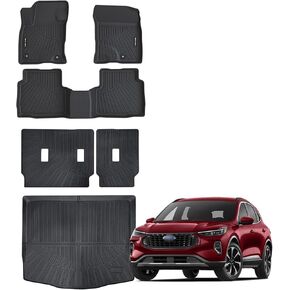 Floor Mats &Trunk Mat for 2020-2024 Ford Escape with Backrest Mat All Weather TPE Rubber Cargo Liner Back Seat Cover for 2020 2021 2022 2023 2024 Ford Escape Accessories
