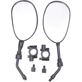 New ATV Rear View Side Mirrors Compatible With Polaris 400 450 500 550 570 700 800 7/8" Handlebars