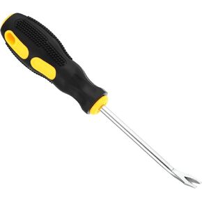 PATIKIL Upholstery Staple Remover, 6" V Curved Construction Staple Puller Staple Nail Tack Tool for Furniture Wooden Floor Photo Frame, Yellow