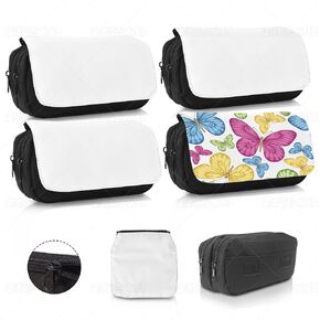 8Pcs Sublimation Makeup Bag Blanks,Sublimation Makeup Bags Bulk Travel Toiletry Bag Cosmetic Bags For Women Heat Transfer Removable Sublimation Bags with Zipper Cosmetic Make Up Bag for DIY Craft