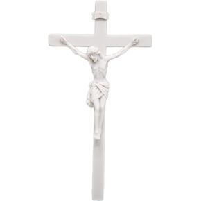 Vittoria Collection 10" Wall Crucifix Cross Jesus Corpus Italian Statue Sculpture Stone Made in Italy