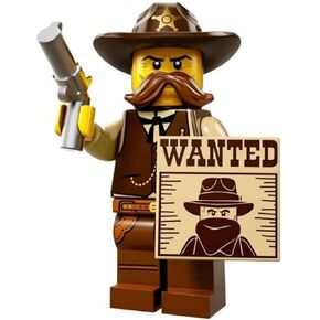 LEGO Series 13 Minifigures - Sheriff Minifig Western with Wanted Sign and Pistol (71008)