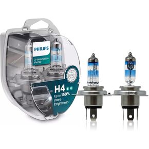 H4 X-TremeVision PRO150 Halogen Bulbs Replacement for Philips 12342XVPS2 12V 60/55W | Pack of 2