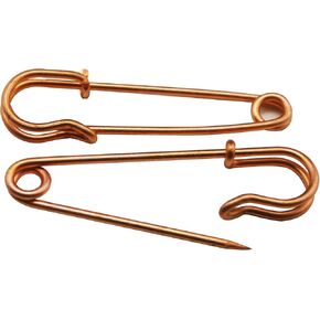Metal Red Bronze Color 2.5" Large Safety Pin Kilt Brooch Pin(Pack Of 10)