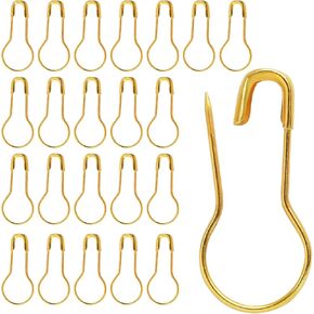 1000 Pack Metal Safety Pins, Gourd Pin Clothing Tag Pins Bead Needle Pin Bulb Pin Calabash Pin for DIY Craft and Home Accessories 23mm/0.9 Inch Length（Gold） in Kuwait