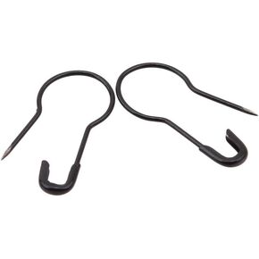 100Pcs Black Pear Shaped Pins, Garment Gourd Safety Pin DIY Sewing Tools Accessory Metal Fastener Clothing Clips Tool, Creative, Black Safety Pins