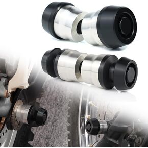 Xitomer Stainless Front + Rear Axle Sliders Fit for NINJA 400 2018-2024 / NINJA 300 2013-2023/ NINJA 250R EX250 2008-2024 Motorcycle Wheel Crash Protector Frame Sliders & Swing Arm Stand Bobbins