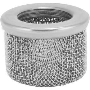 QWORK 189920 1" Pump Inlet Strainer - Replacement Part with Stainless Steel Cap, Compatible with Ultra Max II 695/795/1095/1595, Hose Double Screen, for Airless Paint Sprayer