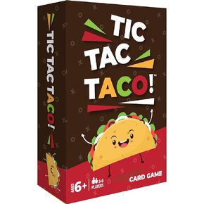 Tic Tac Taco - Family Card Game for Kids & Adults - Funny Card Games, Indoor Games for Groups, Fun Family Bonding - Easy to Play for Young Kids Ages 6+, 3-6 Players, 30min Playtime by Donut & Lola