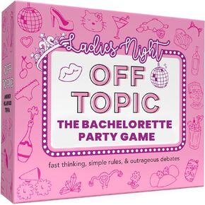 OFF TOPIC Hilarious Bachelorette Party Game for Adults - Fun Ladies Night Board Game - Gift for The Bride