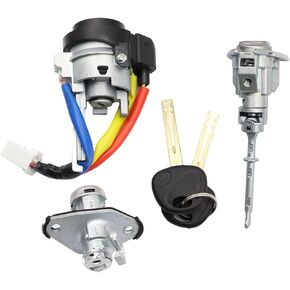 أسطوانة قفل باب مفتاح الإشعال مع مفتاحين متوافقة مع Hyundai Sonata 2009-2014 تحل محل 81970-3SA00 81250-3SA00 (6 دبابيس)