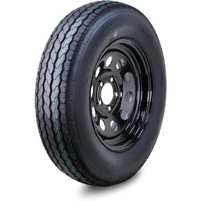 Free Country Trailer Tire Wheel Assembly ST205/75D15 6-Ply C 101M 5 Lug on 5" PCD Black Mod Rim
