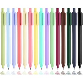 Colored Pens, 5Pcs Gel Pens 0.5mm Colored Ink Retractable Pens Fine Point Smooth Writing Quick-Dry Pens for Journaling and Note Taking, Ideal Gift for Kids (5 Pcs Morandi) in Kuwait