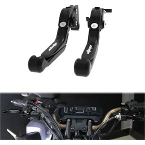 xitomer CNC Motorcycle Adjustable Brake Clutch Levers, Fit for KLR650 2018 2017 2016 2015 2014 KLR650 2008-2018, Foldable Extendable Motorcycle Handle Levers (Black)