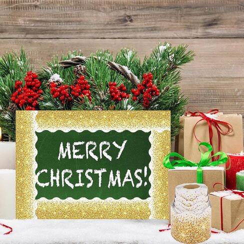 Lucleag 36 Ft Glitter Golden Bulletin Board Border Roll, Shiny Confetti Bulletin Board Border Trim for Christmas New Year Birthday Back to School Party Classroom Bulletin Board Decorations in Kuwait