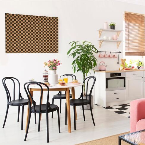 gasaré, Large Cork Board for Walls, Bulletin Board, Pin Board for Office, 23 x 17 Inches, Frameless, Decorative Design, Install Horizontal or Vertical, Screws and Anchors Included, Checkered Design in Saudi Arabia