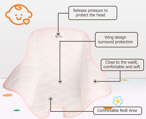 Outdoor Toddler Swing Cushion，Suitable for Little Tikes Toddler Swing Cushion Breathable and Soft with Air Mesh (Pink) in Saudi Arabia