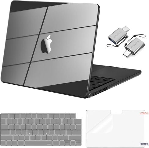 MOSISO Compatible with MacBook Air 13 inch Case 2024 2023 2022 M3 A3113 M2 A2681, Surpass Natural Beauty Plastic Hard Shell&Keyboard Cover&Screen Film&Type C for MacBook Air 13.6 inch,Crystal Midnight in Kuwait