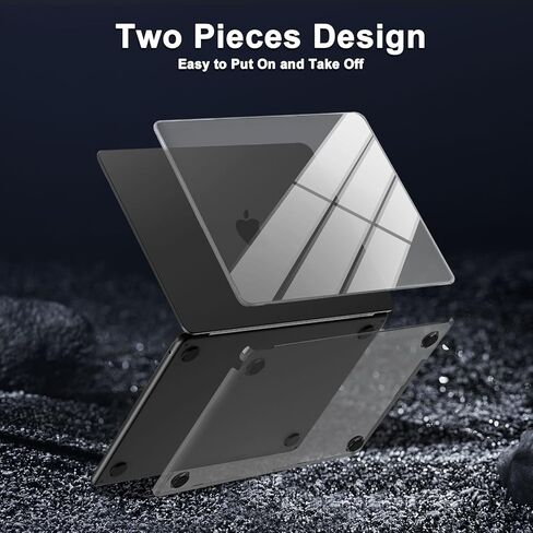 MOSISO Compatible with MacBook Air 13 inch Case 2024 2023 2022 M3 A3113 M2 A2681, Surpass Natural Beauty Plastic Hard Shell&Keyboard Cover&Screen Film&Type C for MacBook Air 13.6 inch,Crystal Midnight in Kuwait