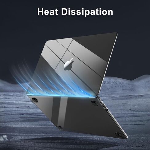 MOSISO Compatible with MacBook Air 13 inch Case 2024 2023 2022 M3 A3113 M2 A2681, Surpass Natural Beauty Plastic Hard Shell&Keyboard Cover&Screen Film&Type C for MacBook Air 13.6 inch,Crystal Midnight in Kuwait