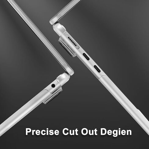 حافظة MOSISO متوافقة مع جهاز MacBook Air 13 بوصة 2024 2023 2022 M3 A3113 M2 A2681، غلاف صلب من البلاستيك الطبيعي وغطاء لوحة المفاتيح وفيلم شاشة ونوع C لجهاز MacBook Air 13.6 بوصة، كريستال ميدنايت in Saudi Arabia