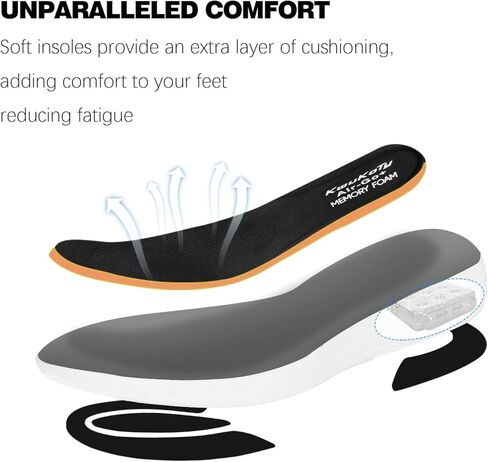 KWUKOTY Women's Diabetic Shoes | Adjustable Sneakers | Lace-Free | Plantar Fasciitis/Edema/Swollen Feet/Bunions | Black Size 8 in Kuwait