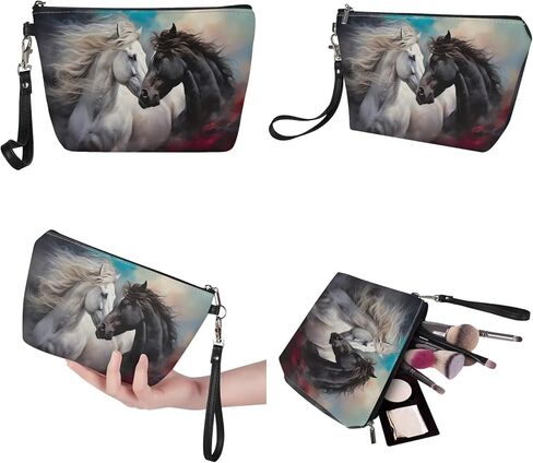 GIFTPUZZ Women Top Handle Bags Handbags with Zipper Leather Wallet Cash Card Phone Holder and Makeup Bag Set 3pcs in Saudi Arabia