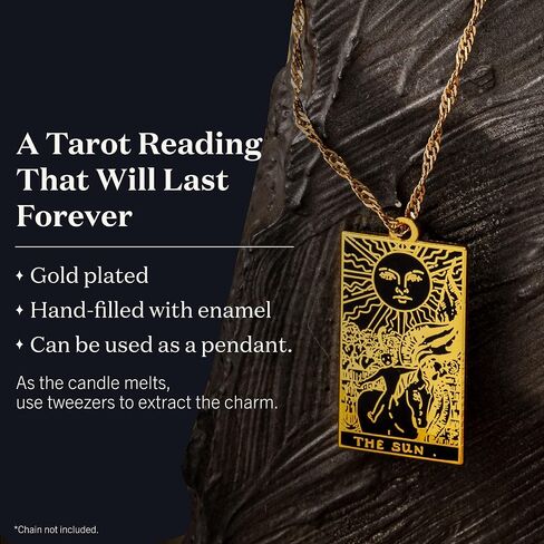 Candles Gifts for Women - The Tarot Candle by Birthdate Co - Long-Lasting Scented Candles with Gold-Plated Tarot Card Charm Inside - All-Natural Soy & Coconut Wax, 60-80 Hour Burn Time - Made in USA in Saudi Arabia