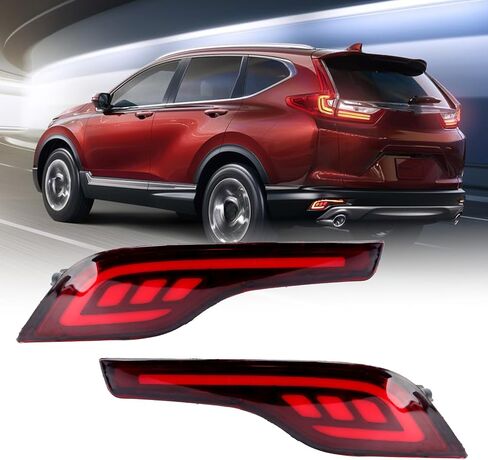 LED المصد الخلفي ضوء لهوندا CRV CR-V 2007 2008 2009 DRL الوفير الذيل الفرامل ضوء مصباح الضباب in Kuwait