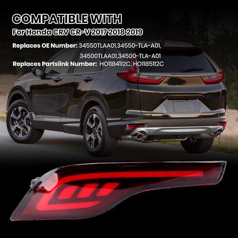 LED المصد الخلفي ضوء لهوندا CRV CR-V 2007 2008 2009 DRL الوفير الذيل الفرامل ضوء مصباح الضباب in Kuwait