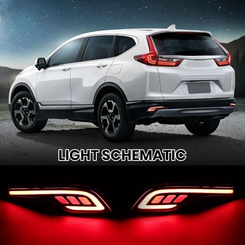 LED المصد الخلفي ضوء لهوندا CRV CR-V 2007 2008 2009 DRL الوفير الذيل الفرامل ضوء مصباح الضباب in Kuwait