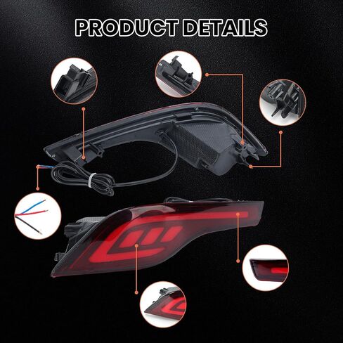 LED المصد الخلفي ضوء لهوندا CRV CR-V 2007 2008 2009 DRL الوفير الذيل الفرامل ضوء مصباح الضباب in Kuwait