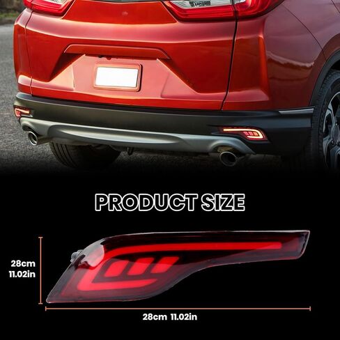 LED المصد الخلفي ضوء لهوندا CRV CR-V 2007 2008 2009 DRL الوفير الذيل الفرامل ضوء مصباح الضباب in Kuwait