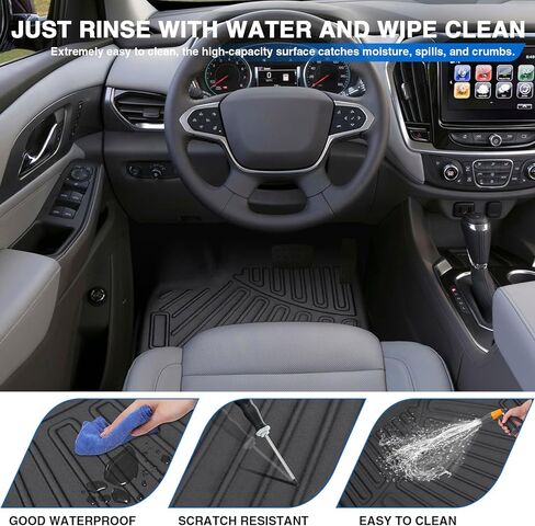 سجادات أرضية مناسبة لجميع الأحوال الجوية تناسب نيسان باثفايندر 7 مقاعد 2022 2023 2024 TPE بطانات أرضية عديمة الرائحة تناسب ملحقات باثفايندر 4 عبوات in Kuwait