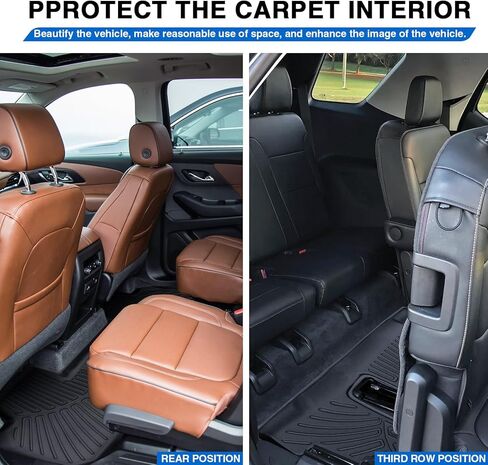 سجادات أرضية مناسبة لجميع الأحوال الجوية تناسب نيسان باثفايندر 7 مقاعد 2022 2023 2024 TPE بطانات أرضية عديمة الرائحة تناسب ملحقات باثفايندر 4 عبوات in Kuwait