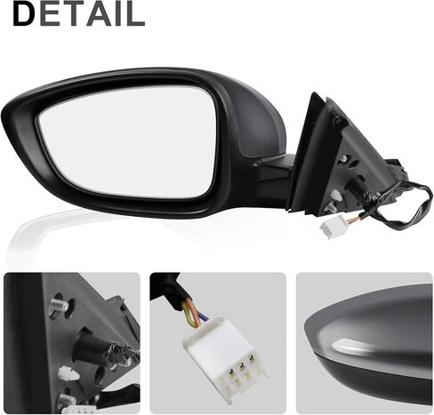 Passenger Side Mirror Compatible with Honda Accord 2018-2022 with Power Glass Right Side View Mirrors Replacement#HO1321328 (3pins) in Saudi Arabia