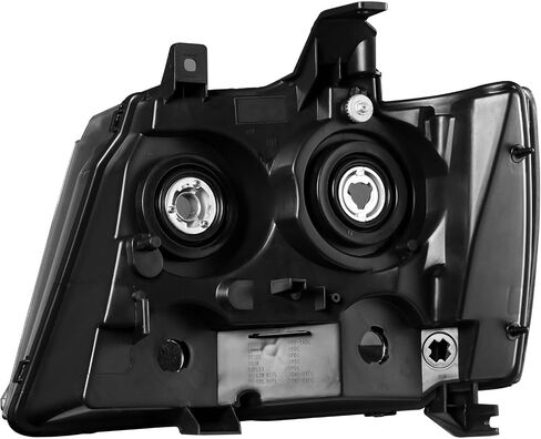 مجموعة المصابيح الأمامية متوافقة مع 2007-2014 Chevy Tahoe Suburban 1500 متوافقة مع 07-2013 Avalanche Suburban 2500 مصباح أمامي مع لمبة سوداء مبيت/عدسة دخان/زاوية شفافة in Kuwait