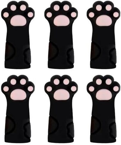 6 قطع من سدادات إبرة الحياكة بمخالب القطط السوداء، واقيات نقاط إبرة الحياكة اللطيفة، أغطية إبرة الحياكة من السيليكون، أغطية طرف إبرة الحياكة، ملحقات الحياكة والحياكة والكروشيه in Kuwait