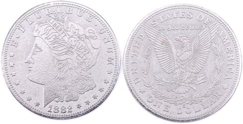 SUMAG 10 Pcs Super Thin Palming Coins Magic Tricks Appearing/Vanishing Coins Magic Close up Street Illusion Accessories Gimmick Prop Comedy (Morgan Dollar Version) in Kuwait