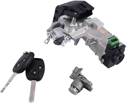 Ignition Switch Door Lock Cylinder with Key 72185-SZA-A01 06351-SZA-A01 Compatible with Honda Pilot 2009 2010 2011 2012 2013 2014 2015 in Saudi Arabia