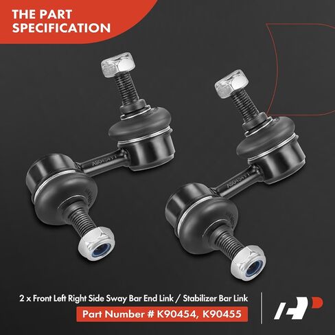 A-Premium 8Pcs Front Suspension Kit, Lower Ball Joint, Inner Outer Tie Rod End, Sway Bar Link, Compatible with Honda Civic 2001-2005, Acura EL 2001-2005 in Saudi Arabia