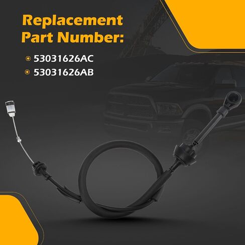 53031626AC كابل دواسة الوقود لـ 1998-2002 دودج رام 2500 3500 6 Cyl 5.9L 24 صمام الديزل الكمون 5.9L 24 صمام الديزل يستبدل # 53031626AB in Saudi Arabia