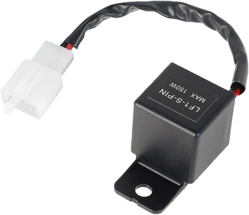 LED Flasher Relay 2-Pin, 12V Relay for car LED Flash Turn Signal Relays, Adjustable Flash Rate Flasher Relay Wiring Connectors Kit for Fix Motorcycle Turn Signal Bulbs Hyper Flash Lighting Assemblies in Saudi Arabia